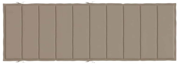 Poduška na lehátko taupe 186x58x4 cm oxfordská látka 314166