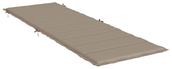 Poduška na lehátko taupe 186x58x4 cm oxfordská látka 314166