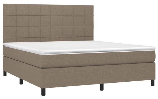 Box spring postel s matrací taupe 180x200 cm textil 3141797
