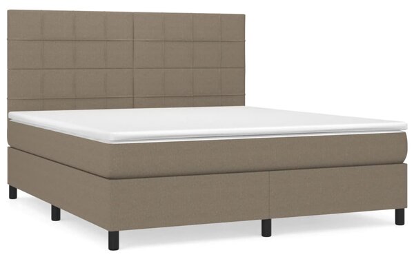 Box spring postel s matrací taupe 180x200 cm textil 3141797