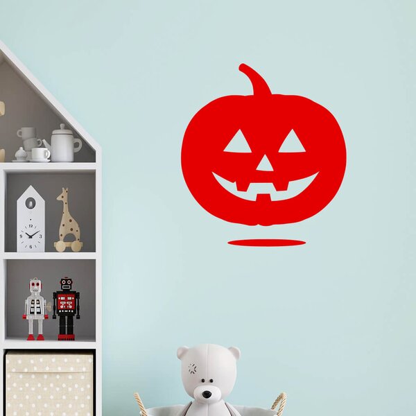 Živá Zeď Samolepka Halloweenská dýně Barva: černá