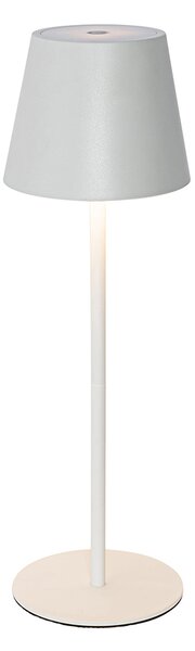 Stolní lampa bílá včetně stmívače a dobíjecí LED IP54 - Murdock