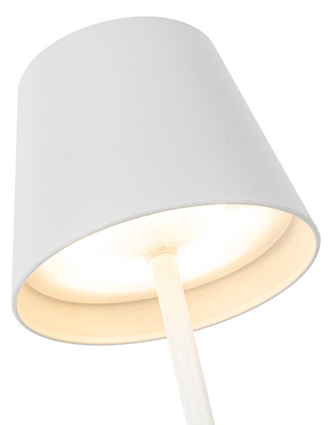 Sada 2 stolních lamp bílých se stmívačem a dobíjením - Murdock