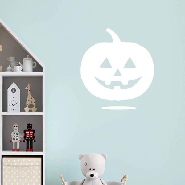 Živá Zeď Samolepka Halloweenská dýně Barva: černá