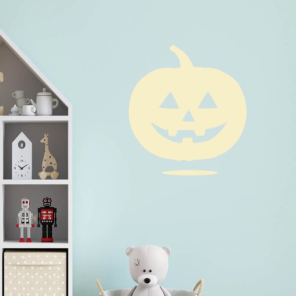 Živá Zeď Samolepka Halloweenská dýně Barva: černá