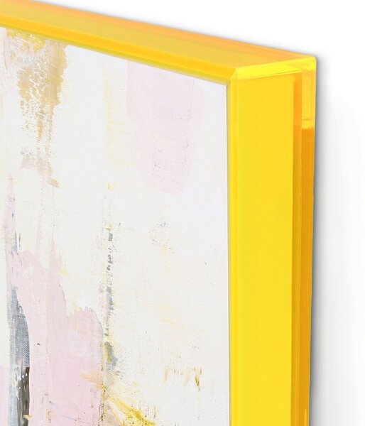Tištěné/s ručně malovanými prvky obrazy v sadě 2 ks s rámem/na plátně 41,5x41,5 cm New Age Yellow – Malerifabrikken