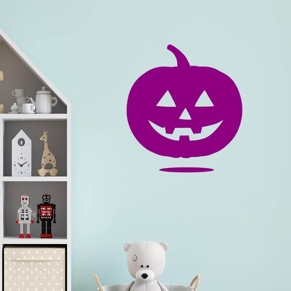 Živá Zeď Samolepka Halloweenská dýně Barva: černá