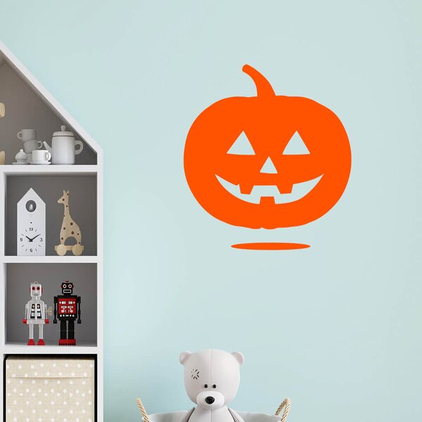 Živá Zeď Samolepka Halloweenská dýně Barva: černá