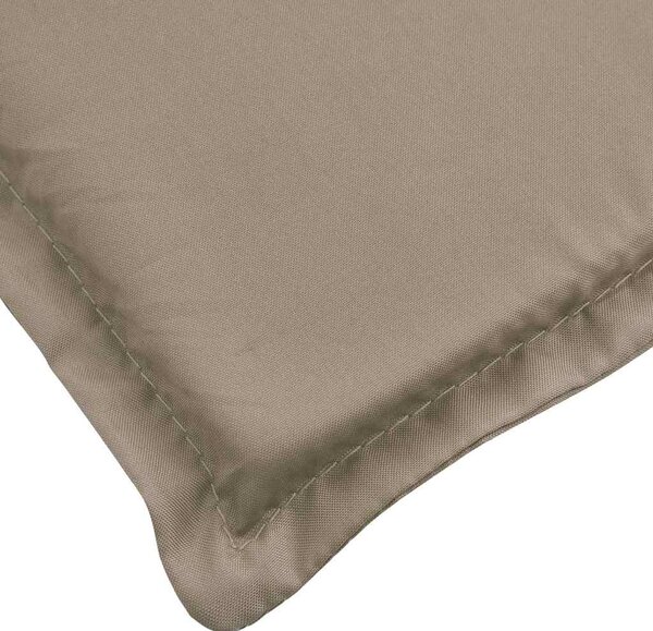 Poduška na lehátko taupe 200 x 50 x 3 cm oxfordská látka 314196