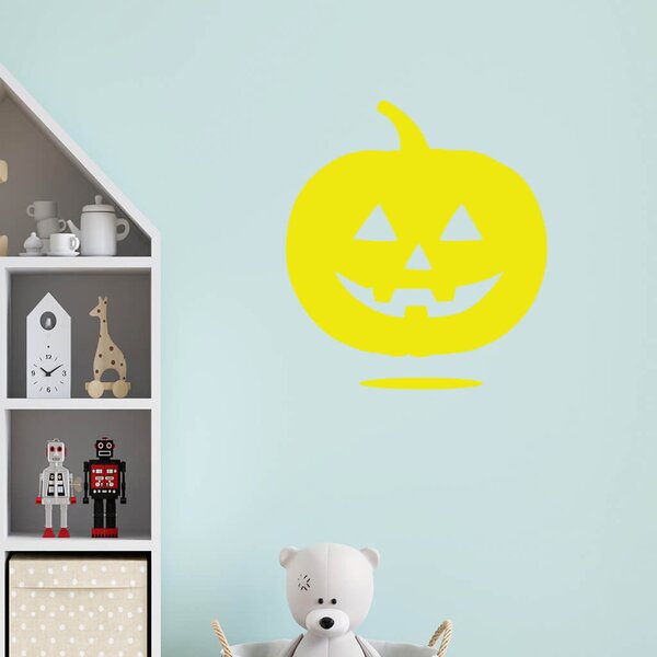 Živá Zeď Samolepka Halloweenská dýně Barva: černá