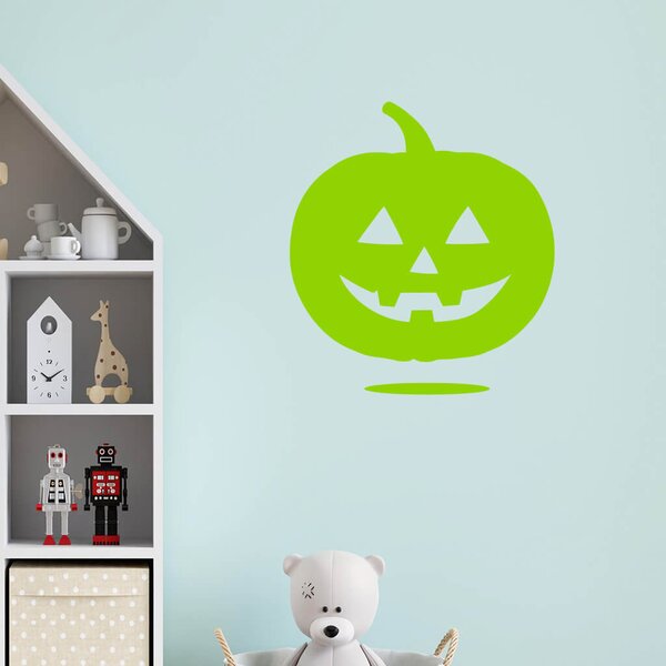 Živá Zeď Samolepka Halloweenská dýně Barva: černá