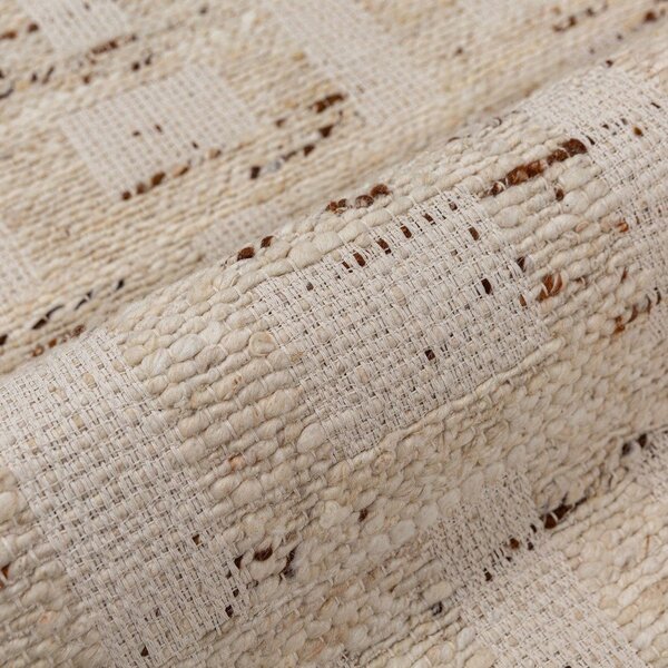 Ručně tkaný koberec s příměsí vlny v přírodní barvě 140x200 cm Rova Blend – Flair Rugs