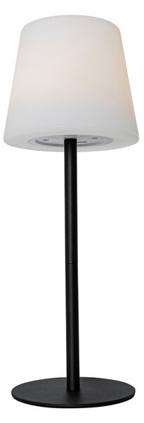 Sada 2 černých dobíjecích stolních lamp 40 cm IP54 - Jude