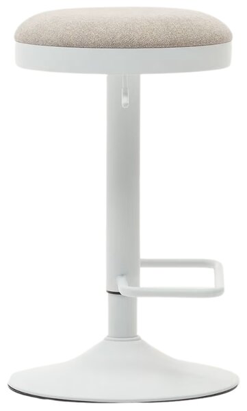 Béžová čalouněná barová židle Kave Home Zaib 63-84 cm