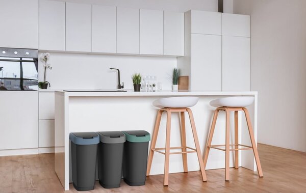 Odpadkový koš z recyklovaného plastu 25 l Twist - Rotho