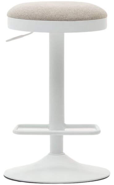 Béžová čalouněná barová židle Kave Home Zaib 63-84 cm