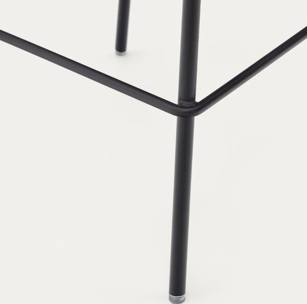 Tmavě zelená čalouněná barová židle Kave Home Zunilda 65 cm