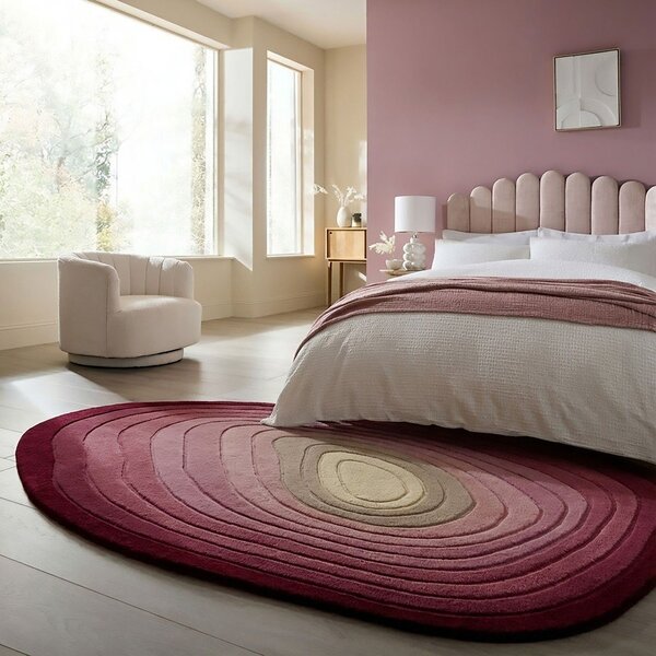 Fialový ručně tkaný vlněný koberec 160x230 cm Puddle Ombre – Flair Rugs