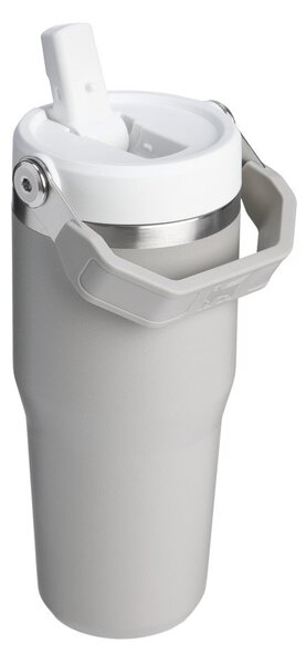 Světle šedá termoska z nerezové oceli 410 ml IceFlow™ Flip Straw 2.0 Tumbler Ash – Stanley