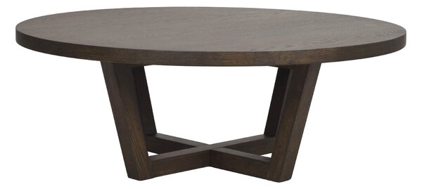Rowico Home, Kulatý konferenční stolek BOXFORD 110 cm | Hnědý 121018