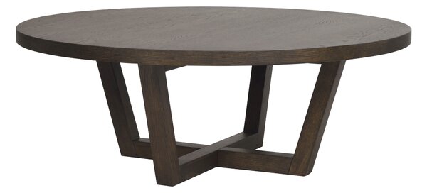 Rowico Home, Kulatý konferenční stolek BOXFORD 110 cm | Hnědý 121018