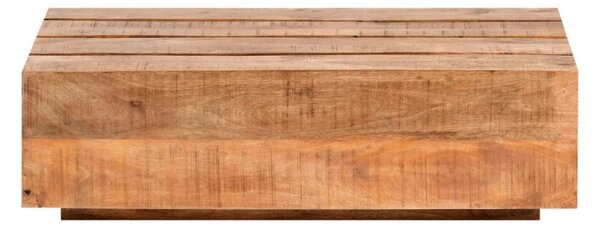 Masivní konferenční stolek Dakota z mangového dřeva, lakovaný, hnědý – 120×70 cm