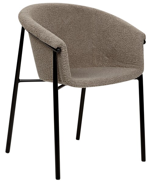 Sada 2 jídelních židlí AMES Buklé Taupe