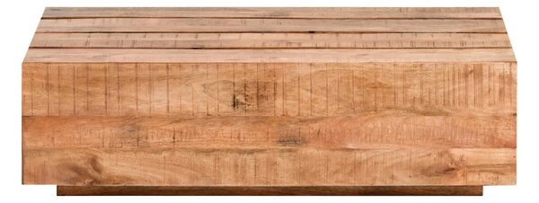 Masivní konferenční stolek Dakota z mangového dřeva, lakovaný, hnědý – 120×70 cm