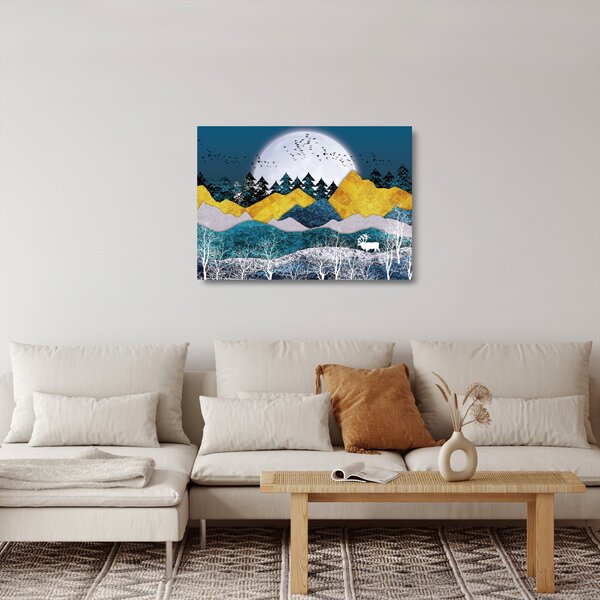 Skleněný obraz - Polární krajina (70x50 cm)