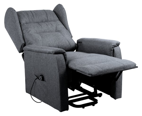 Vikio Relaxační el. polohovací křeslo světle šedá látka TKR109S