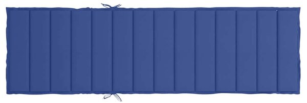 Poduška na lehátko královsky modrá 200x60x3 cm oxfordská látka 314213