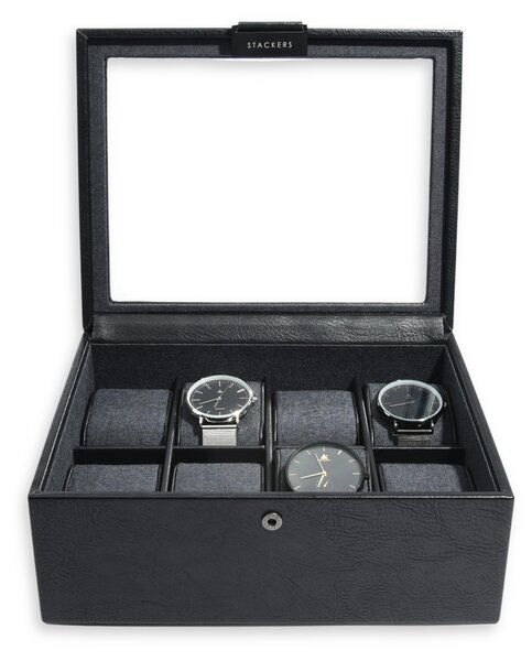 Stackers, Kazeta na hodinky 8 Piece Watch Box | černá 75401