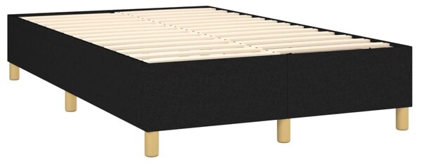Box spring postel s matrací černá 120x200 cm textil 3142243