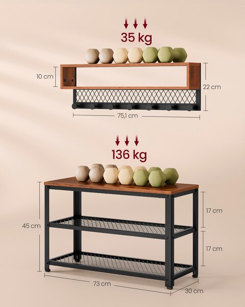 ŠATNA, 73/45,5/30 cm MID.YOU - Šatní skříně, Online Only