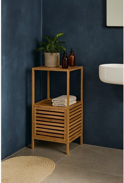 Bambusový koupelnový regál v přírodní barvě 35x80 cm Auren – Bonami Essentials