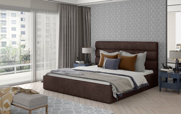 Eltap Čalouněná postel Caramel Materiál a barva potahu: Sawana 21 - šedá, Rozměr: 140x200