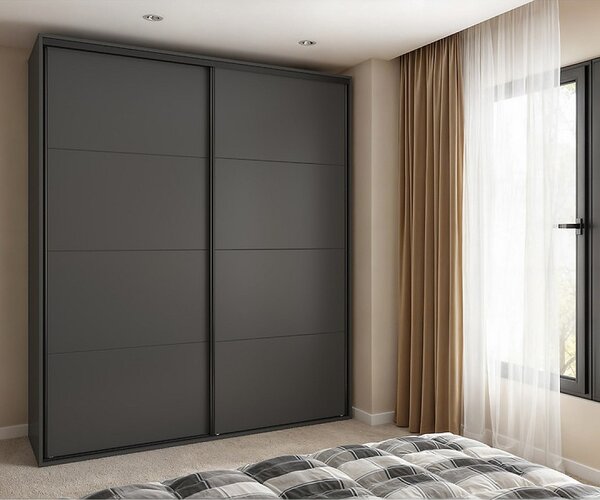 Šatní skříň Flex 200/239, grafit