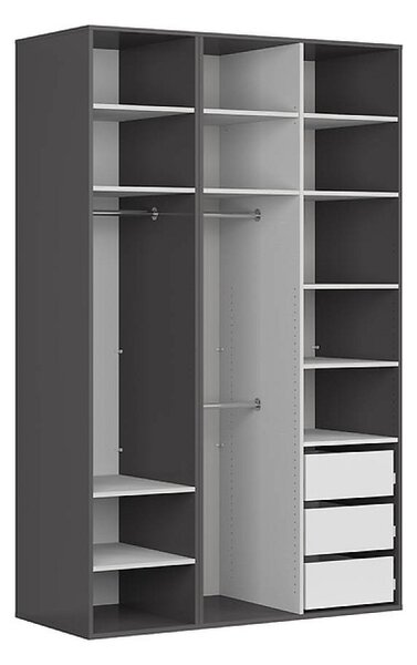 Šatní skříň Flex 150/113, grafit