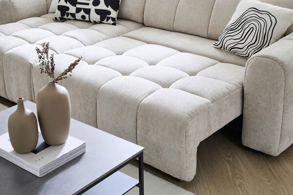 SEDACÍ SOUPRAVA, textil, béžová Xora - Sedací soupravy