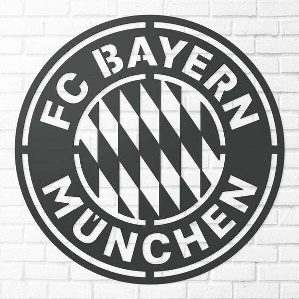 DUBLEZ | Dřevěné logo klubu - FC Bayern Munchen | Obraz