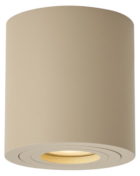 Moderní stropní bodové svítidlo Taupe GU10 50mm IP44 - Capa