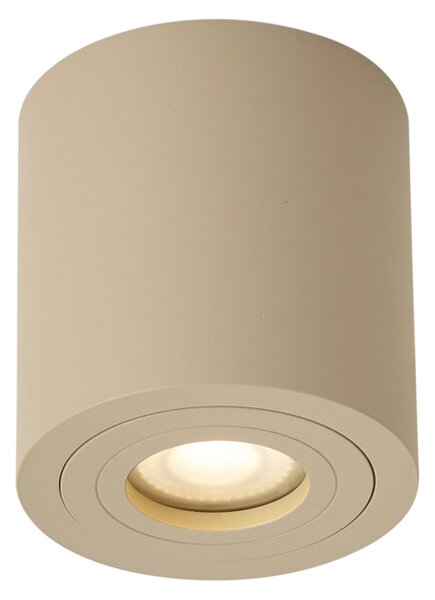 Moderní stropní bodové svítidlo Taupe GU10 50mm IP44 - Capa