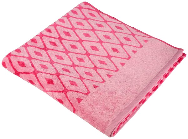 OSUŠKA NA PLÁŽ, 90/180 cm, růžová, pink Esposa - Plážové osušky