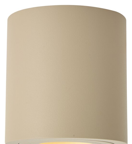 Moderní stropní bodové svítidlo Taupe GU10 50mm IP44 - Capa