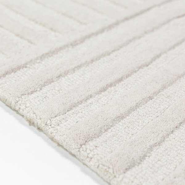 Slonovinový ručně tkaný vlněný běhoun 60x230 cm Zen Garden – Flair Rugs