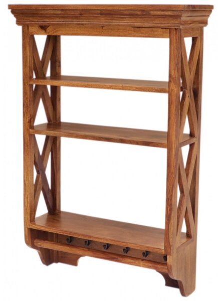 Police na zeď Jali 60x90x22 z indického masivu palisandr