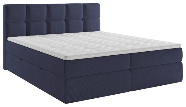 AMERICKÁ POSTEL, 200/220 cm, tmavě modrá MID.YOU - Postele s úložným prostorem, Online Only