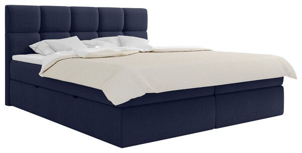 AMERICKÁ POSTEL, 200/220 cm, tmavě modrá MID.YOU - Postele s úložným prostorem, Online Only