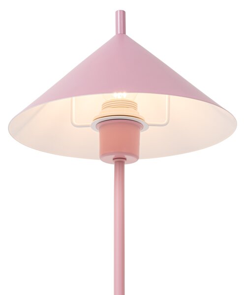 Designová stolní lampa růžová - Triangolo