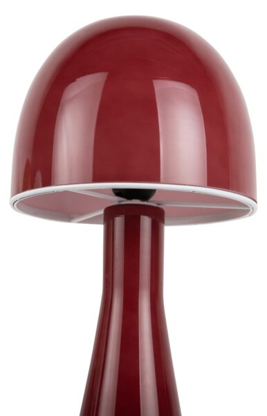 Červená stolní lampa se skleněným stínidlem (výška 45 cm) Bombin – Leitmotiv